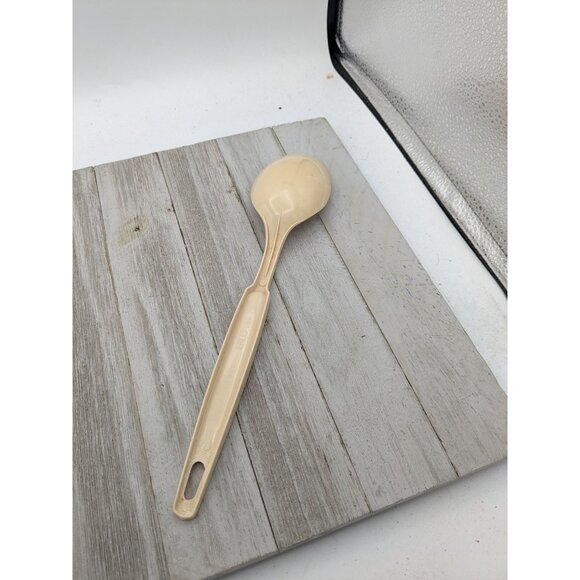 Ekco Solid Serving Spoon #1 Almond Nylon Plastic 11" Vintage - Picture 4 of 8